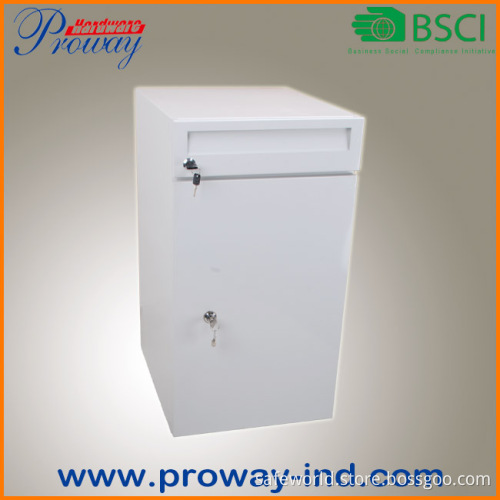 free stand outside metal mailbox parcel box